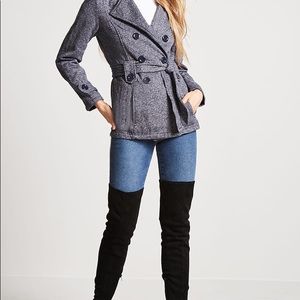 Women’s Navy Double Breasted Coat Size Large